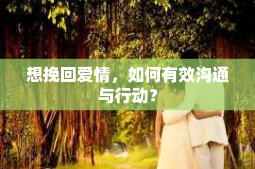 想挽回爱情，如何有效沟通与行动？