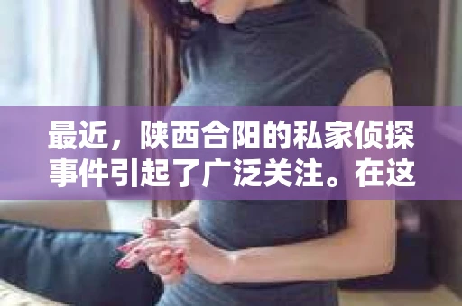 最近，陕西合阳的私家侦探事件引起了广泛关注。在这个信息爆炸的时代，隐私保护显得尤为重要。今天，我们就来聊聊这个事件，看看它背后的一些故事。
