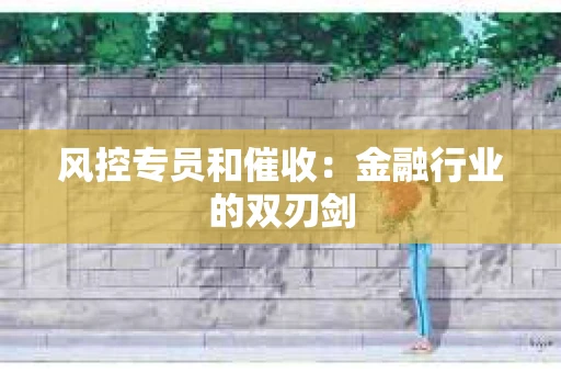 风控专员和催收：金融行业的双刃剑