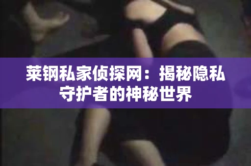 莱钢私家侦探网:揭秘隐私守护者的神秘世界 莱钢私家侦探网:揭秘隐私守护者的神秘世界