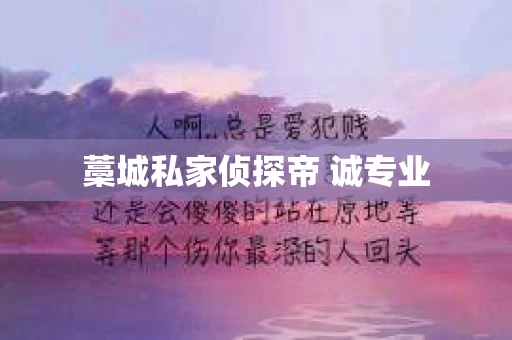 藁城私家侦探帝 诚专业