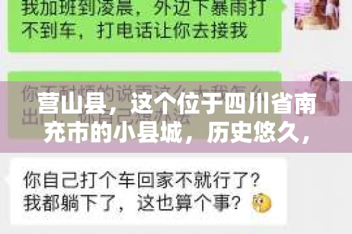 营山县，这个位于四川省南充市的小县城，历史悠久，风景秀丽。但在这个宁静的小县城里，你是否会好奇，有没有私家侦探的存在呢？今天，我就来和大家聊聊这个话题。