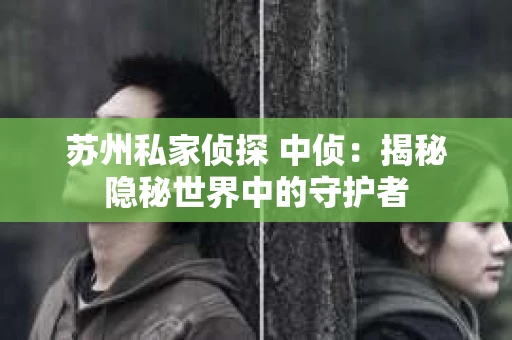 苏州私家侦探 中侦：揭秘隐秘世界中的守护者