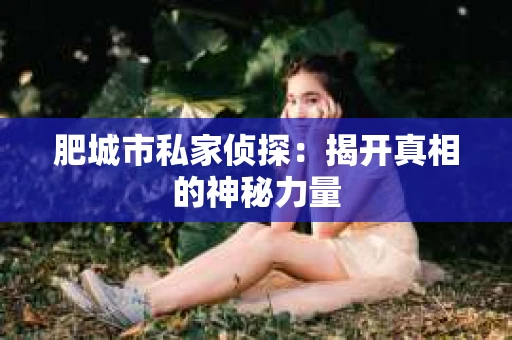 肥城市私家侦探：揭开真相的神秘力量