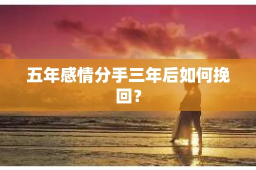 五年感情分手三年后如何挽回？