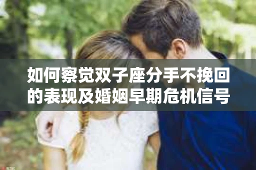 如何察觉双子座分手不挽回的表现及婚姻早期危机信号？