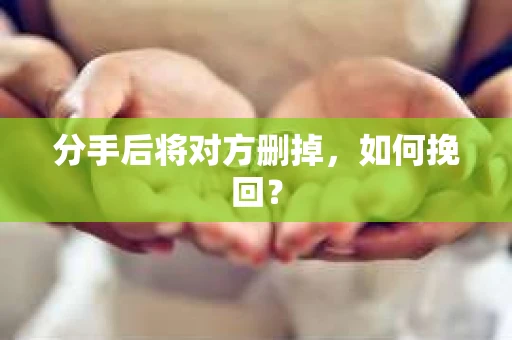 分手后将对方删掉，如何挽回？