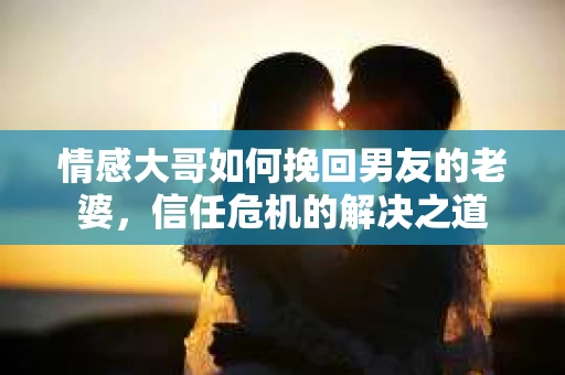 情感大哥如何挽回男友的老婆，信任危机的解决之道