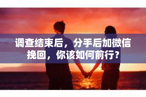 调查结束后,分手后加微信挽回,你该如何前行? 调查结束后,分手后加微信挽回,你该如何前行?