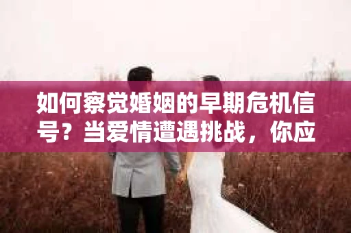 如何察觉婚姻的早期危机信号？当爱情遭遇挑战，你应该怎么办？