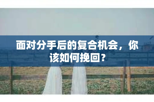 面对分手后的复合机会，你该如何挽回？