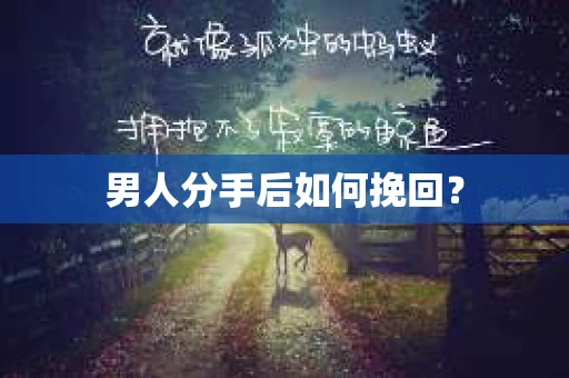 男人分手后如何挽回？