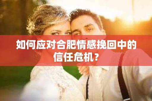 如何应对合肥情感挽回中的信任危机？